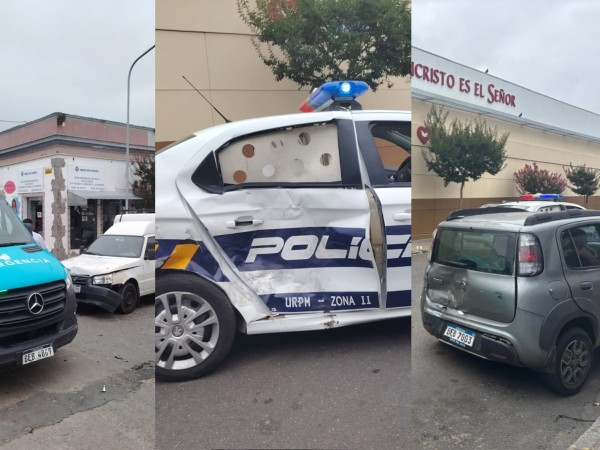 Traslado policial de un herido por arma blanca culminó en siniestro de