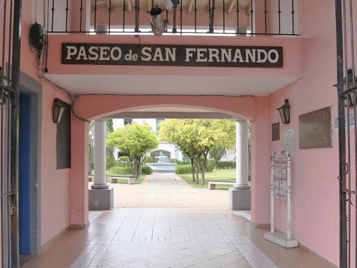 Paseo San Fernando, destrozos, formalizado