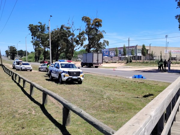 siniestro,falleció,camión,peatón