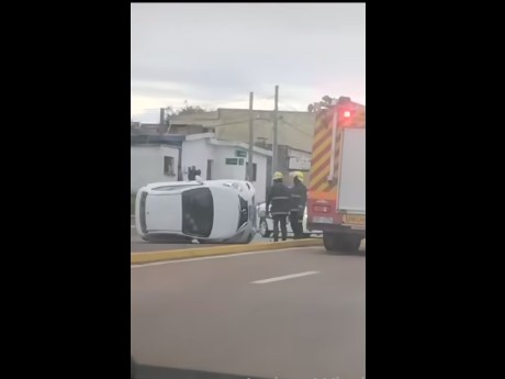 siniestro de tránsito, san carlos, vuelco,