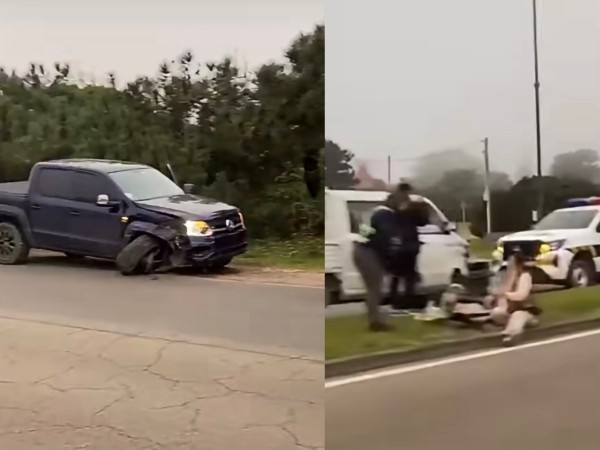 Dos siniestros de tránsito en pocos minutos sobre la rambla de Playa Brava