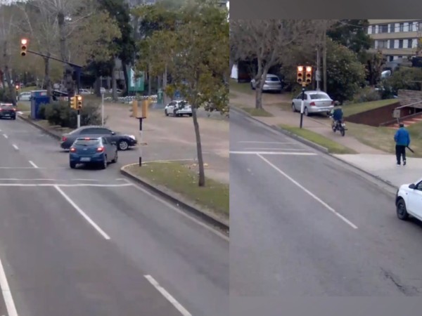 Descontrol en el tránsito: difundieron videos de motos por la vereda y vehículos cruzando semáforos en rojo