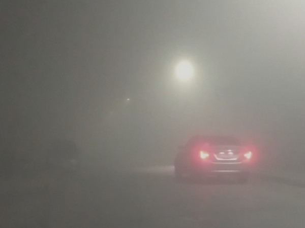 Siniestros, niebla intensa