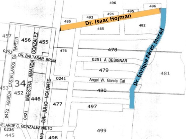 Designan calles de San Carlos con los nombres de los doctores Pérez Morad e Isaac Hojman