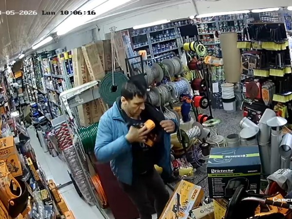 Video: robó una sierra valuada en 180 dólares de una ferretería en Maldonado y fue captado por las cámaras de seguridad
