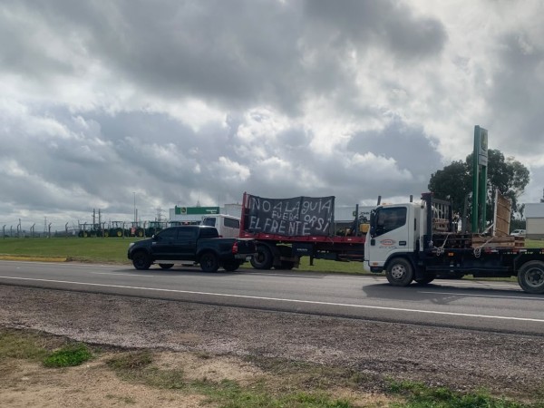 Movilización de camioneros en rechazo a nueva guía de carga