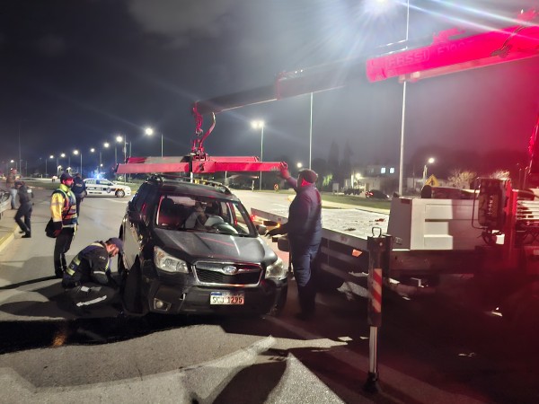 Conductor despistó y chocó en Ruta Perimetral