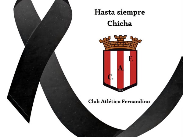 “Profundo dolor”: el emotivo adiós del Atlético Fernandino a “Chicha” Bentos