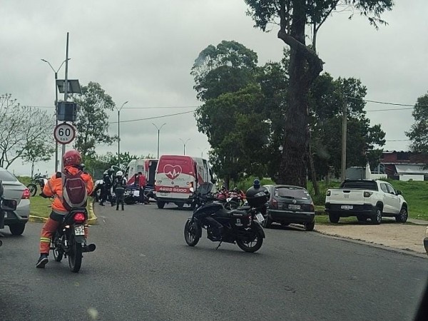 Siniestro de tránsito en avenida Lussich a la altura del cementerio