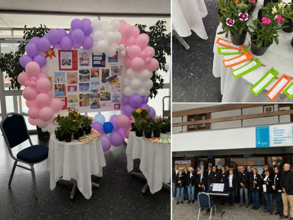 El Hospital de Maldonado conmemoró el Día de los Abuelos con una entrega de flores y la visita del coro Affetto