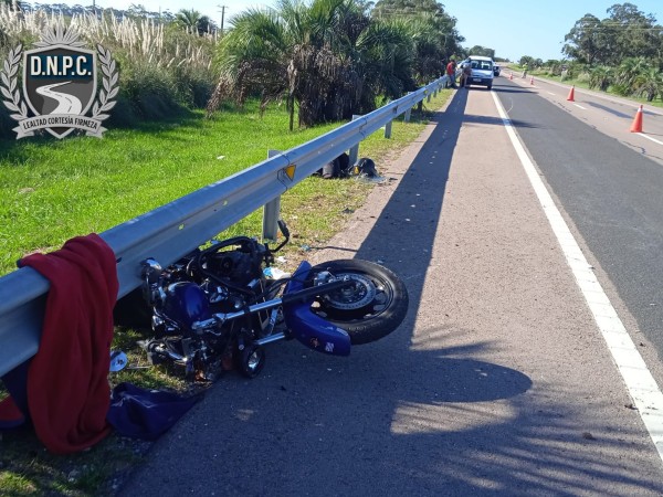 Siniestro de tránsito fatal en Ruta 9: murió un hombre tras choque entre camioneta y moto