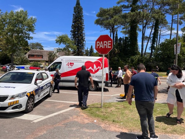 Camión, accidente, moto, heridas leves