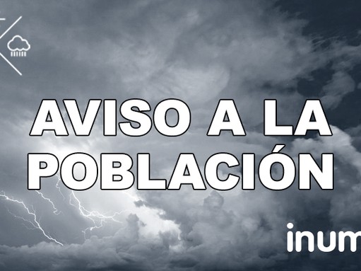 Inumet Alerta A La Población Por Precipitaciones Y Tormentas Fuertes ...