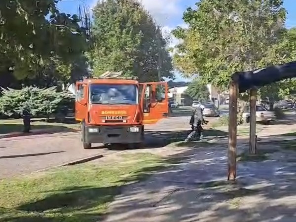 Incendio en una vivienda en San Carlos movilizó a Bomberos