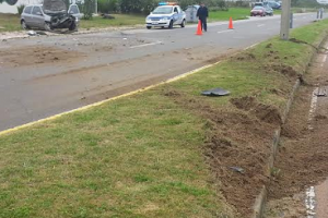 Dos lesionados durante choque en Rambla Brava
