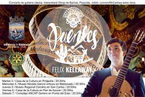 Félix Kellaway ofrecerá cinco conciertos en Maldonado