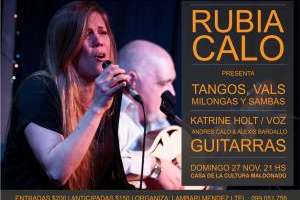 Rubia Calo/dúo en el Teatro de la Casa de la Cultura