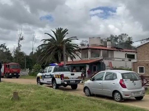 Incendio afectó una vivienda en el balneario Bella Vista
