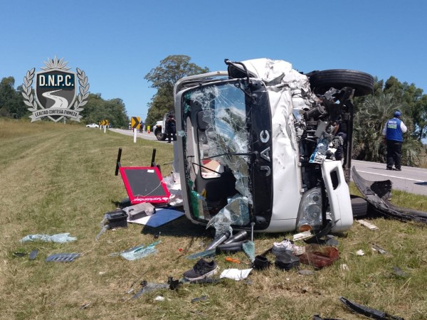 Choque múltiple en Ruta 15 dejó varios lesionados