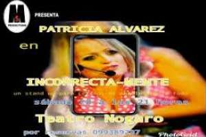 Patricia Alvarez en "Incorrecta-mente" en el Nogaró