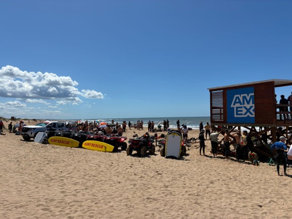Guardavidas sufrió una descompensación durante las pruebas en Playa Brava