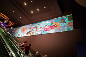 Mural de Páez Vilaró se volvió a instalar en Enjoy