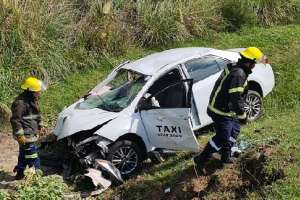 Taxista salvó su vida luego de protagonizar vuelco en Ruta 39