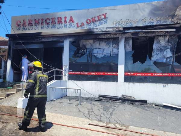 Fuego afectó 80% de carnicería de Maldonado Nuevo