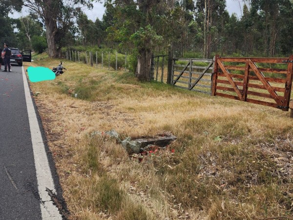 Siniestro, falleció, motociclista