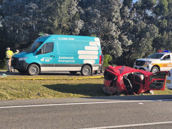 Siniestro de tránsito fatal: una persona falleció tras choque en ruta Interbalnearia