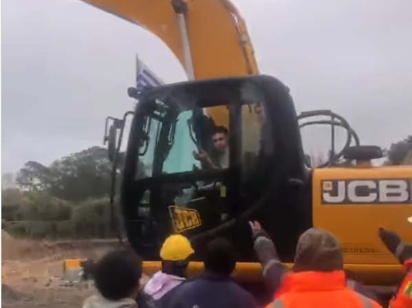 Video: denuncian que integrantes del Sunca increparon a un maquinista en una obra de La Barra