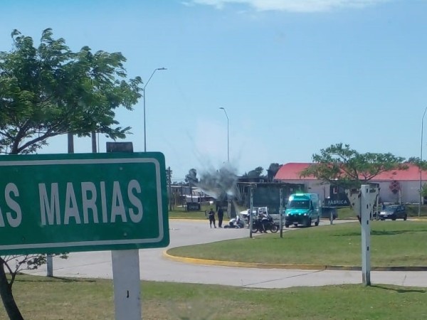 siniestro, tránsito, camión, moto, cancha peñarol, maldonado